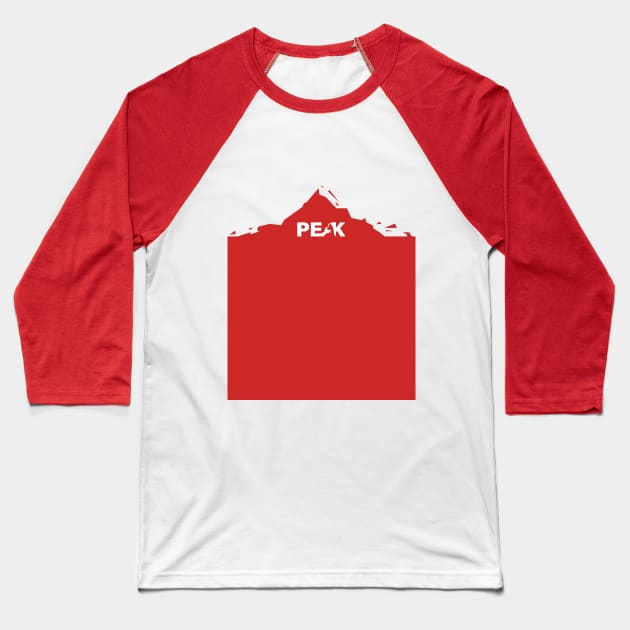 Peak R Baseball T-Shirt by ultraluxe